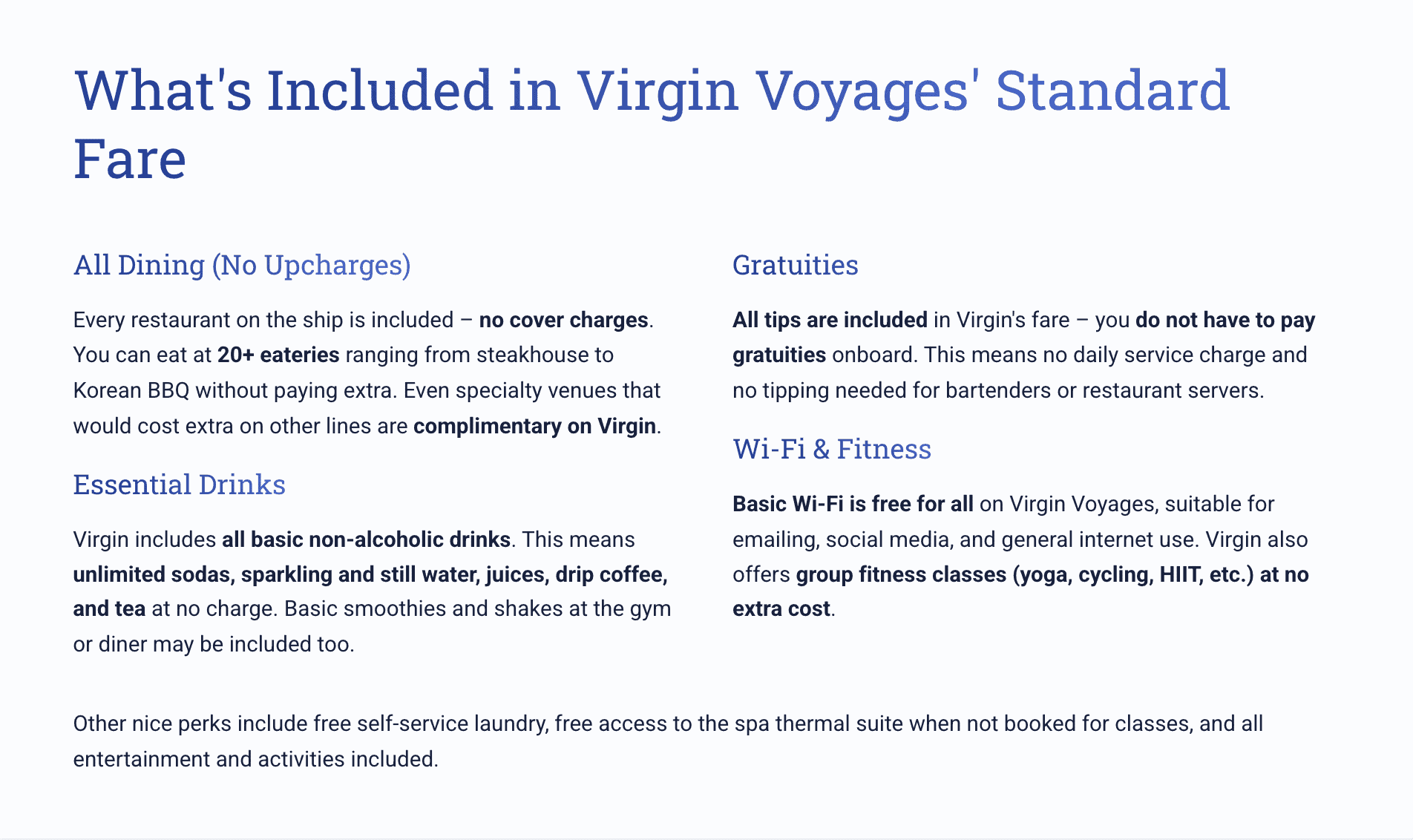 cruise all-inclusive packages on Virgin Voyages